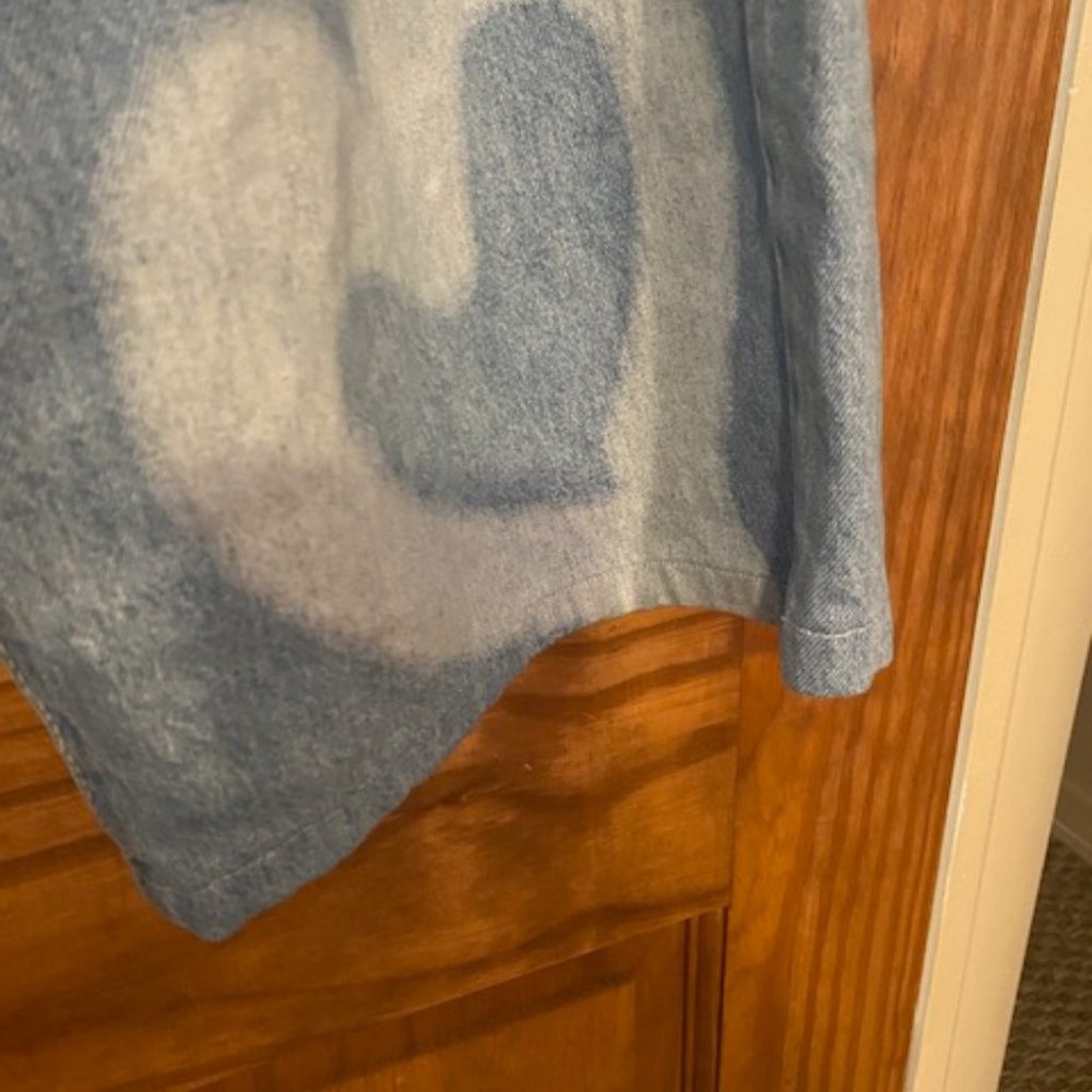 Shein Heart  print Jeans size large wide leg - Picture 10 of 13